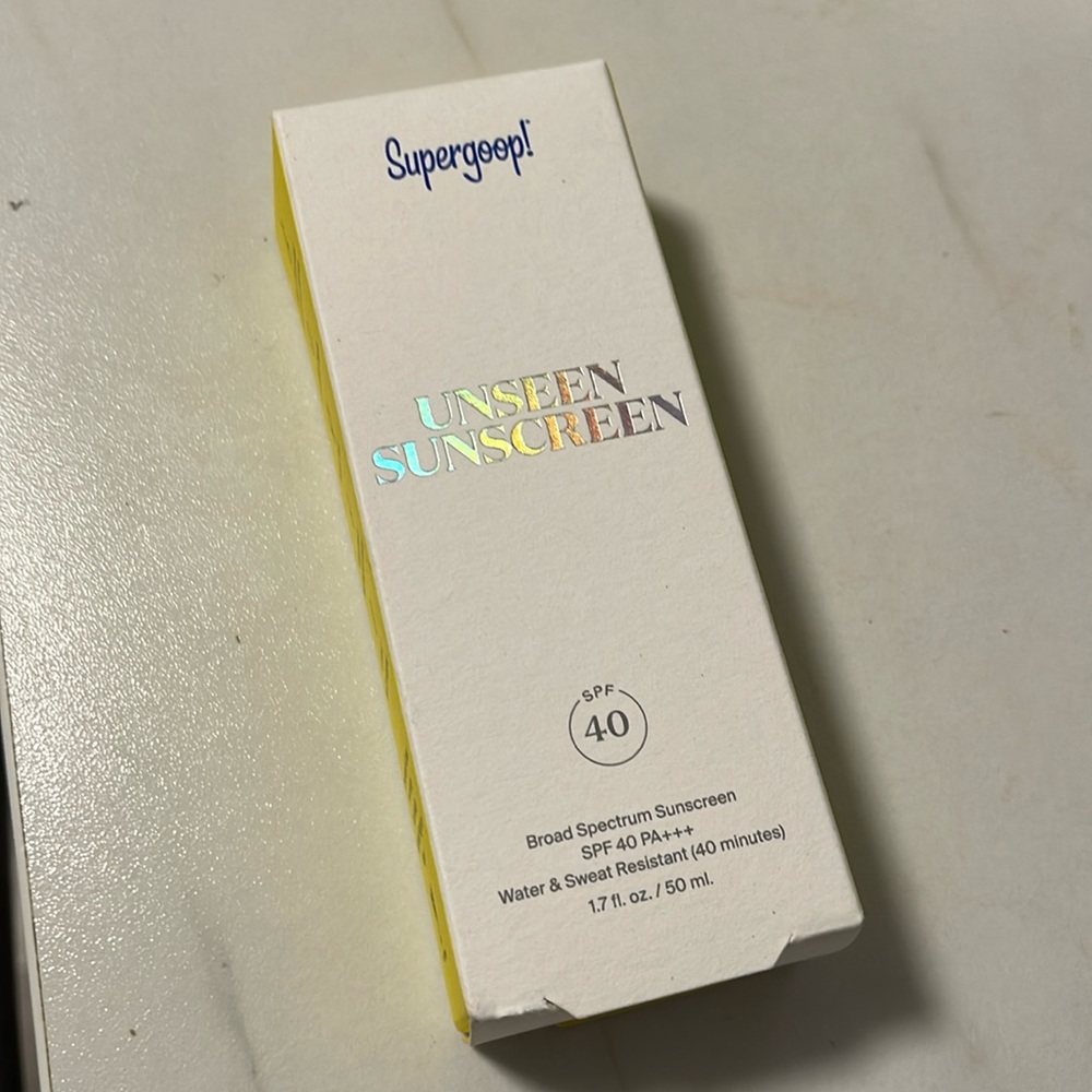 Supergoop unseen sunscreen